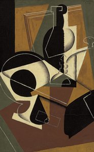 Coffee Grinder and Bottle by Juan Gris